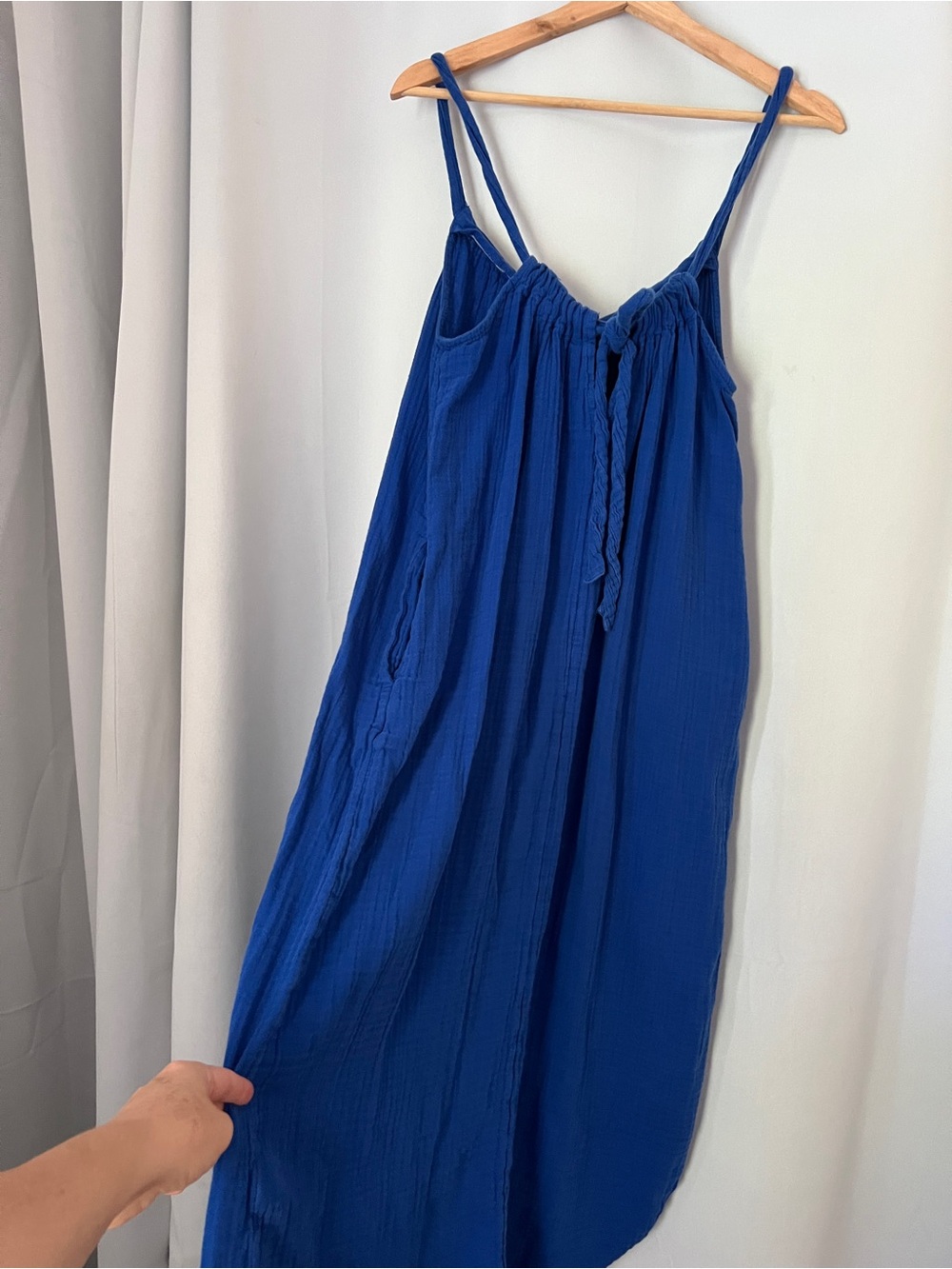 Old Navy Cobalt Blue Spaghetti-Strap Maxi Dress - Picture 2 of 5